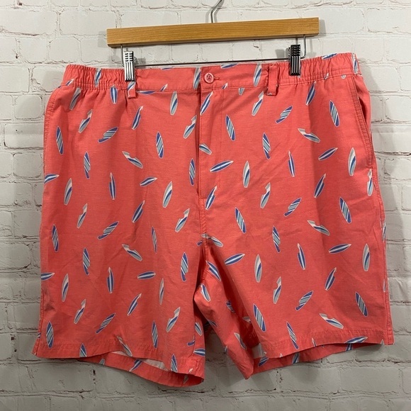 Tackle & Tides Shorts Mens Size XXL Coral Blue Surfboard Print Shorts - Picture 1 of 7